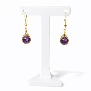 Amethyst Wire Wrapped Earrings
